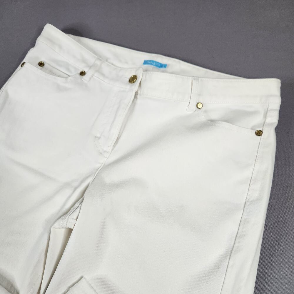 J. McLaughlin Women’s White Cotton Stretch Jeans size 12